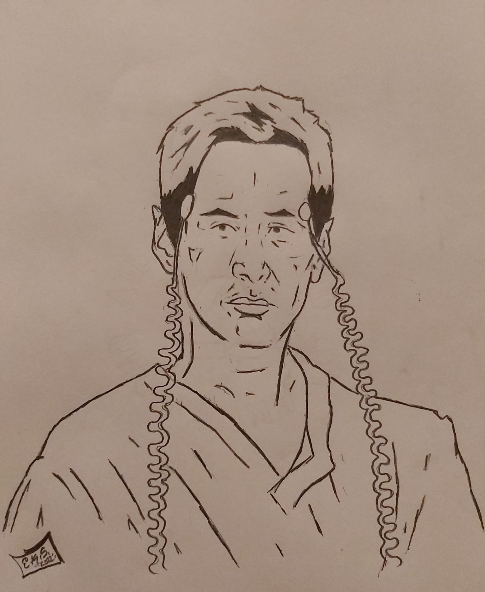 Klaatu from the day the earth stood still quick sketch
